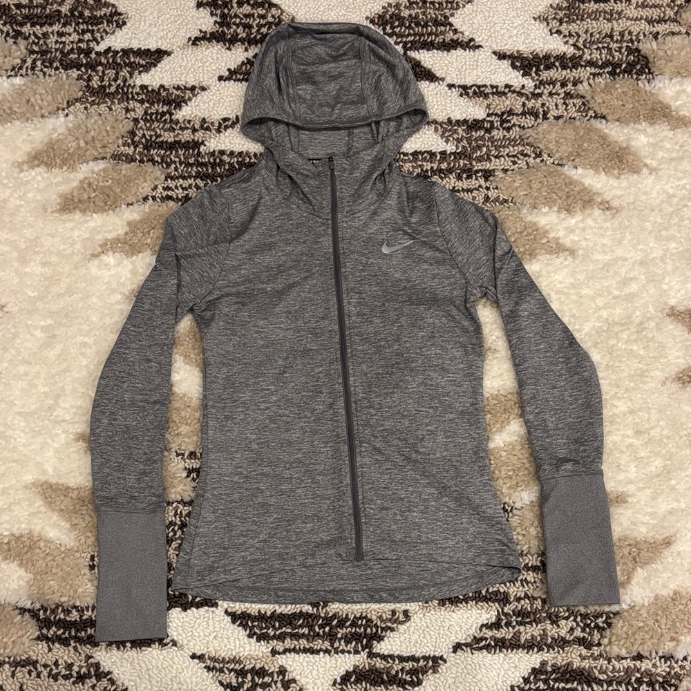 Nike Women's Heather Gray Full-Zip Hoodie